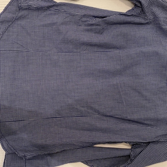 Theory Men's Button Down Dress Shirt - Blue and white check pattern - S - Picture 5 of 5